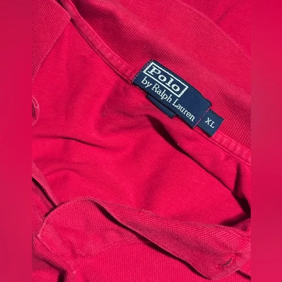 Polo Ralph Lauren Red Polo Shirt XL Classic Fit Pony Logo - Picture 3 of 3
